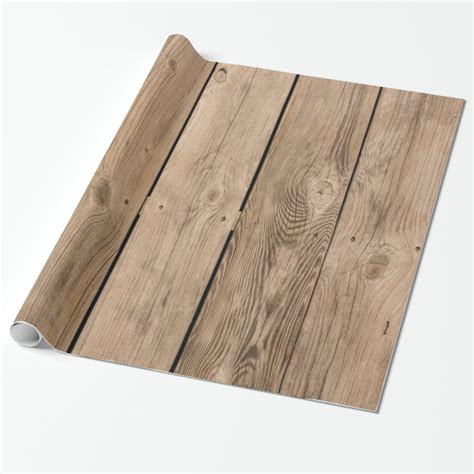 Wood Planks Iii Wrapping Paper Au