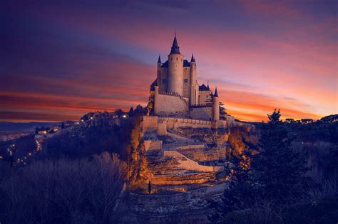 Man Made Segovia Castle Hd Wallpaper
