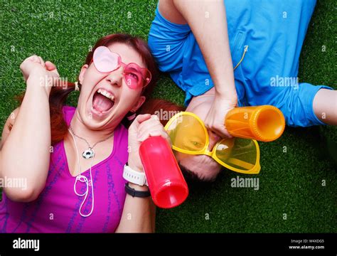Soccer Fans Support Their Team And Celebrate Goal Stock Photo Alamy