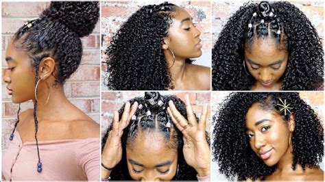 See more ideas about braid styles, natural hair styles, braided hairstyles. 5 Curly Hairstyles for Natural Hair| + Wash Routine! - YouTube