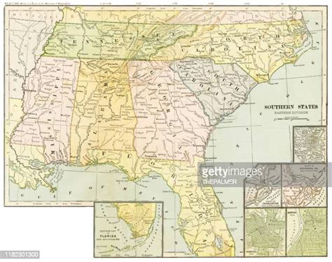 Southern United States Map Photos And Premium High Res Pictures Getty