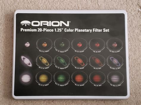 Orion Premium 20 Piece Filter Set Astromart