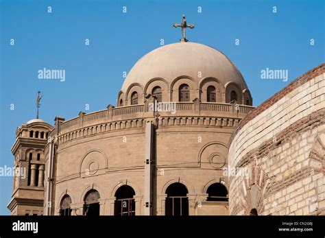 Coptic Church And Entrance To The Coptic Museum Old Cairo Egypt Stock