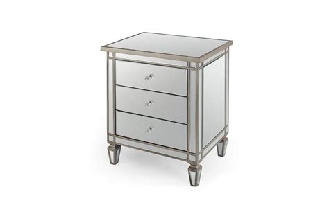 Mirrored bedroom furniture for sale. Benz mirrored pedestal - United Furniture Outlets