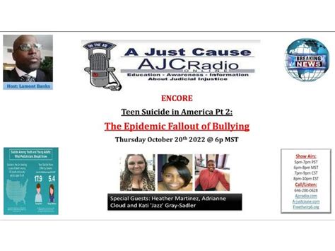 Ajc Radio Encore Teen Suicide In America Pt2 The Epidemic Fallout Of Bullying 1020 By Ajc