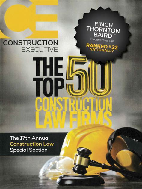 Finch Thornton And Baird Llp Named Top Construction Law Firm Nationally