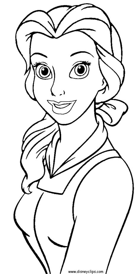 Disney Beauty and the Beast Coloring Page | Disney princess coloring