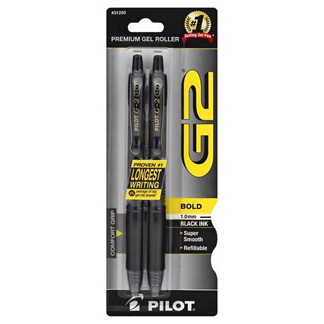 Pilot G2 Black Bold Gel Pens Shop Pens At H E B