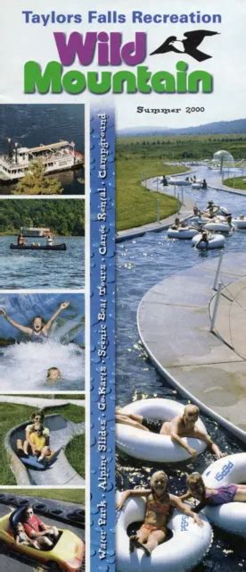 Wild Mountain Alpine Slides And Waterpark Brochure Taylors Falls Mn