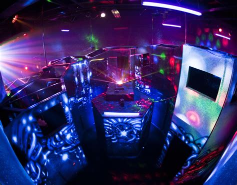 Indoor laser tag makes the perfect birthday party for kids of all ages. Overview of the arena (With images) | Laser tag, Kids ...
