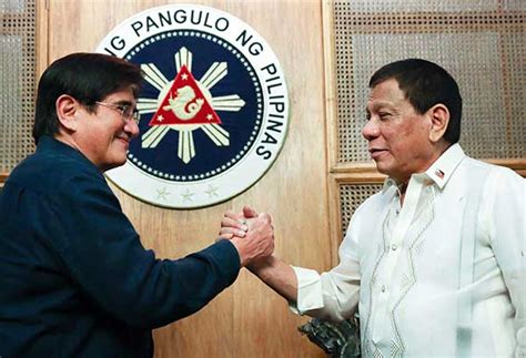 On thursday, november 26, after the mayor and his. Duterte meets Teodoro, wife at Palace | Philstar.com