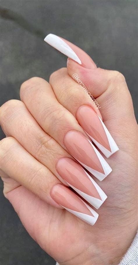 64 Twist French Tip Nails A Stunning And Stylish Nail Idea Lets