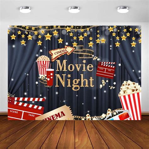Buy Avezano Cinema Movie Night Backdrop Drive In Movie Night Theme Birthday Party Photography