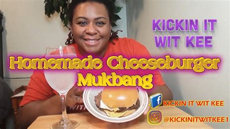 Homemade Cheese Burger Mukbang Youtube