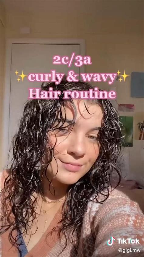 Pin By Cait 💖 On Tik Tok Video Wavy Hair Care Curly Hair Tutorial