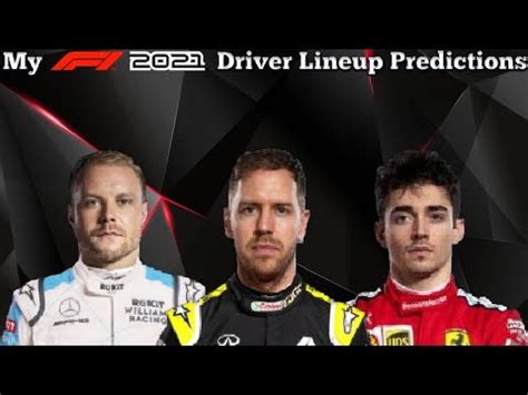 With a formidable driver lineup, if they can put mercedes on the back foot from the start, red bull have a real shot at ending their hegemony. My F1 2021 Driver Lineup Predictions - YouTube