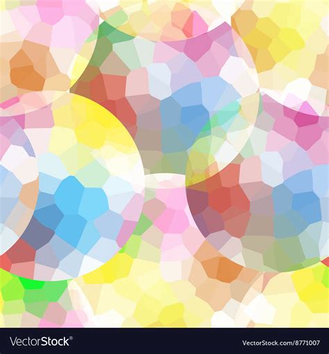 Pattern Of Multicolor Mosaic Circles Royalty Free Vector