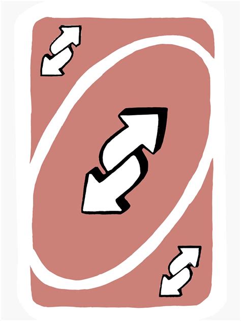 Uno Reverse Card Sticker For Sale By Aestheticlights Redbubble