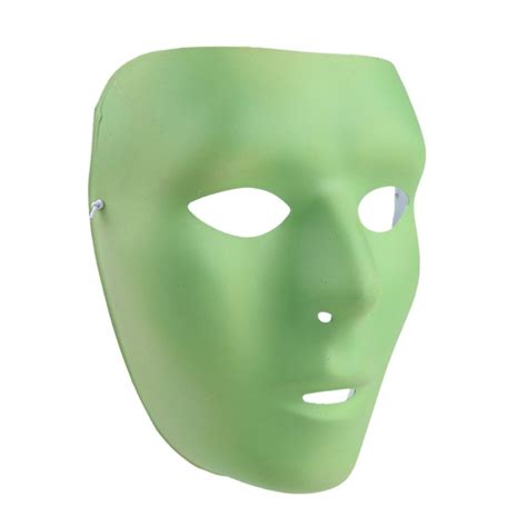 Glow In The Dark Face Mask For Halloween Masquerade Carnival Costume