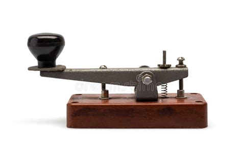 Vintage Morse Telegraph Machine Isolated Stock Photos Free And Royalty