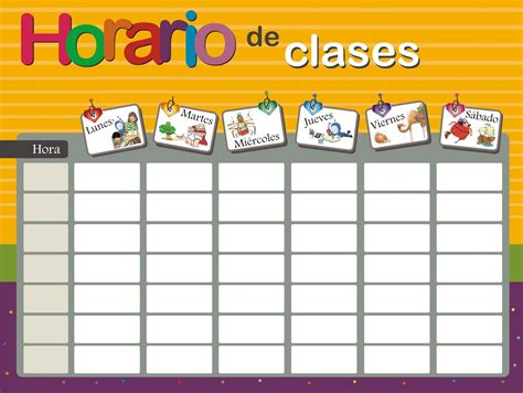 Formatos De Horario De Clases Para Imprimir Soy Docente Maestro Y