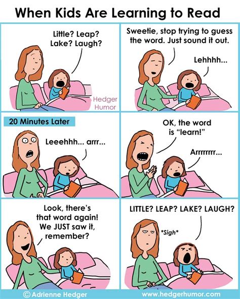 Learning To Read Takes Patience From Everyone Motherhood Funny