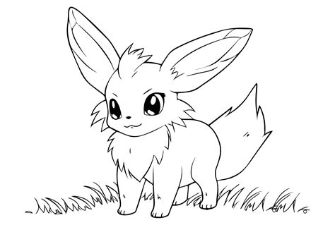 Eevee Pokemon Images To Color Free Printable Coloring Pages