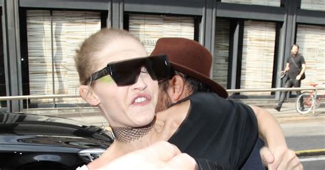 Frantic Gigi Hadid Lashes Out With Her Elbow After Being Picked Up By Overzealous Fan In Milan