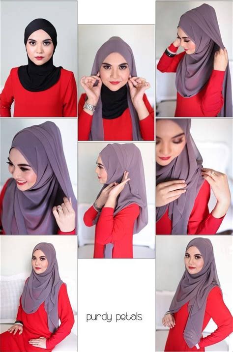 Pin By Amyxoxo On Hijab Tutorial Simple Hijab Hijab Style Tutorial