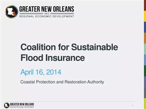 Ppt Coalition For Sustainable Flood Insurance Powerpoint Presentation