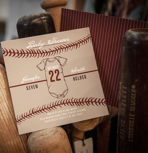 Personalize This Baseball Themed Baby Shower Invitation With Your