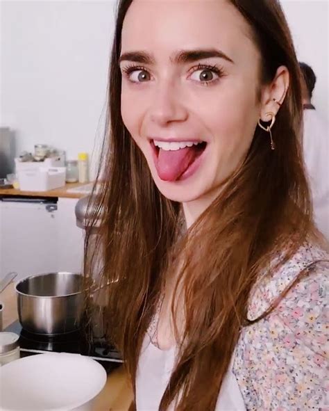 lilyjcollins baking is my favorite 😂 i swear she should come out with a cook book for sweats or