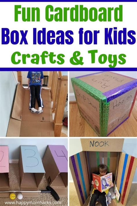 Cool Things To Make With Cardboard Crafts For Kids Happy Mom Hacks