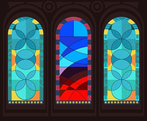 Stained Glass Window Vector Art And Graphics