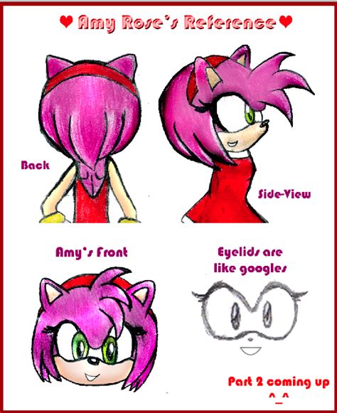 Amy Rose Reference Part 1 By Candykins On Deviantart