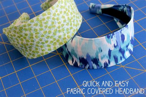 Sister Sewn Quick And Easy Fabric Covered Headband Tuturial