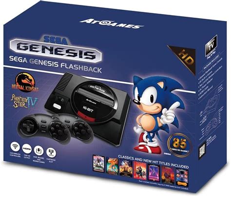 Console Genesis Hd Classic Game Flashback Com 85 Jogos Sega Amazon