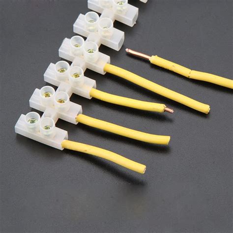 20a 12 Position Wire Connector Plastic Barrier Terminal Block Screw