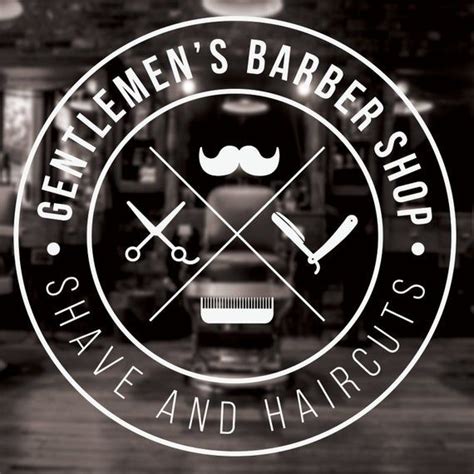 Gentlemens Barber Shop Decal Shop Wall Sticker Etsy In 2020
