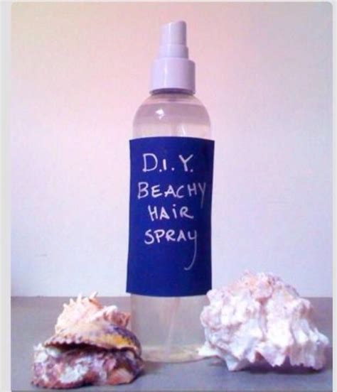 It won't do you any good to spray the ends of your hair. DIY Beach Hair Spray | Diy beach hair, Beachy hair, Beach ...