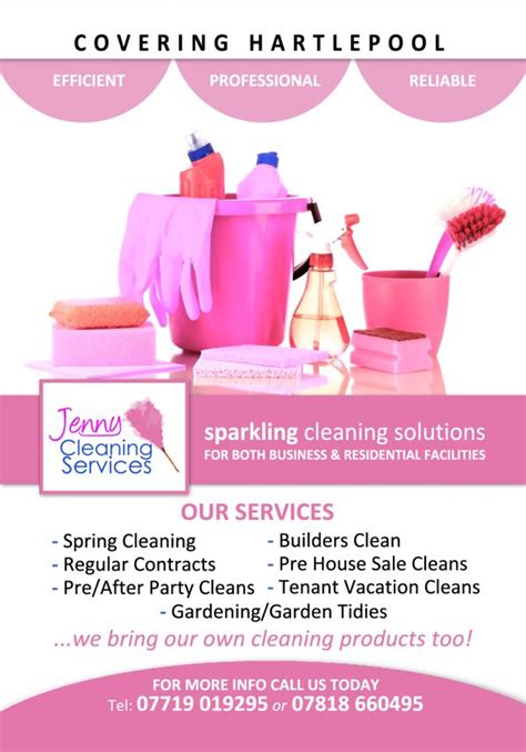 Commercial cleaning service business card template. Jenny Cleaning Services Flyer | Cleaning business cards ...