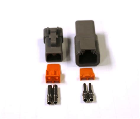 Deutsch Dtp 2 Pin Connector Kit 12 Ga Solid Contacts 2 Pin