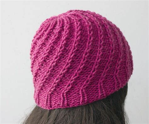 Knit Spiral Hat Knitting Pattern By Judith Stalus Lovecrafts