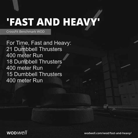 Fast And Heavy Workout Crossfit Wod Wodwell Wod Crossfit