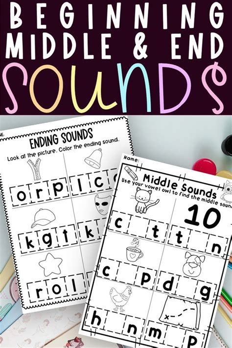 Beginning Middle End Sounds Activities This Bundle Of Beginning Middle