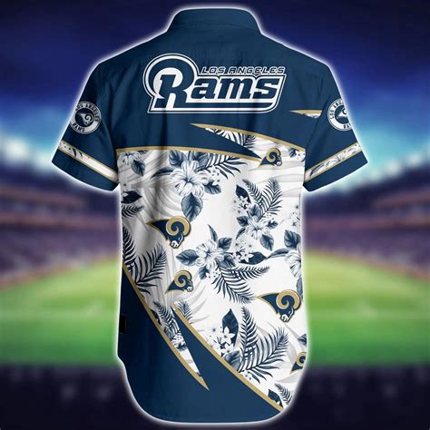 Los Angeles Rams Nfl Hawaiian Shirt And Short Style Tropical Graphic