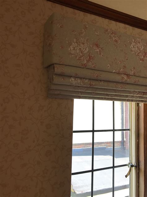Roman Blind And Matching Pelmet For A Bedroom Handmade By Louise Cowan