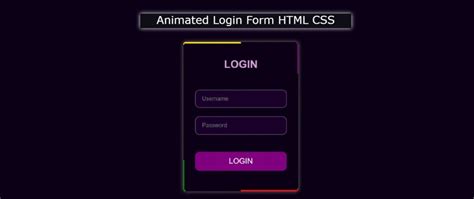 Animated Login Form Using Html And Css Dev Community