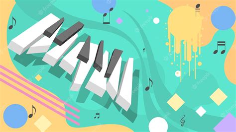 Premium Vector Abstract Piano Keys Music Keyboard Instrument Song