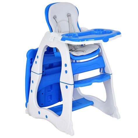 Buy now pay later option available. Costway 3 in 1 Baby High Chair Convertible Play Table Seat ...